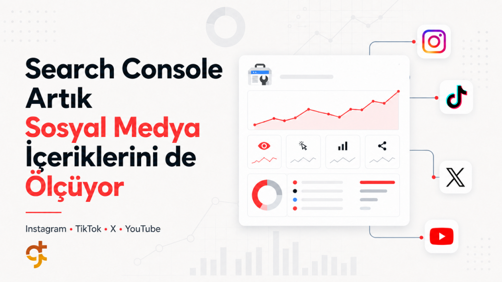 Search Console sosyal medya performansı ile Instagram, TikTok, YouTube ve X analizi